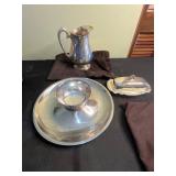 Henley Community 18-8 Stainless 3-Piece Serving Set - Pitcher, Salver & Covered Butter Dish (YC1760)