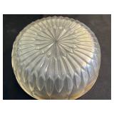 Gillet 1852 Glassware Set - Diamond-Cut Crystal Bowl, 3 Glass Carafes, Wicker Basket, Wood Duo Bowl