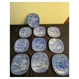 Rörstrand Sweden Blue & White Collector Plates - Limited Edition 1970s (Lot of 10)