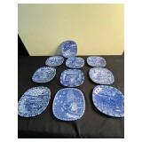 Julien Sweden Collectors Piece Delftware Blue & White Plates