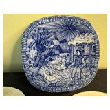Julien Sweden Collectors Piece Delftware Blue & White Plates