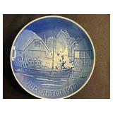 Bing & Grøndahl Christmas Plates - Blue & White Juleaftener Assortment (1916-2010)