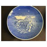 Bing & Grøndahl Christmas Plates - Blue & White Juleaftener Assortment (1916-2010)