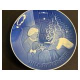 Bing & Grøndahl Christmas Plates - Blue & White Juleaftener Assortment (1916-2010)