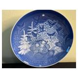 Bing & Grøndahl Christmas Plates - Blue & White Juleaftener Assortment (1916-2010)