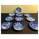 Bing & Grøndahl Juleaften Christmas Eve Plates 2000-2009 Denmark