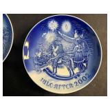 Bing & Grøndahl Juleaften Christmas Eve Plates 2000-2009 Denmark