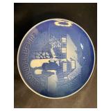 Bing & Grøndahl Christmas Plates - Julegaven Series Blue & White (Denmark)
