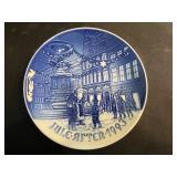 Bing & Grondahl Blue Transferware Christmas Plates Set (Denmark)