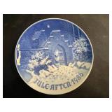 Bing & Grondahl Blue Transferware Christmas Plates Set (Denmark)
