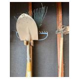 Garden Tools: Shovels, Rakes & Hand Tools in Garage
