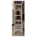 Sears WM-4 Step Ladder - Medium Duty Steel, 225 Lb Capacity