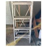 Sears WM-4 Step Ladder - Medium Duty Steel, 225 Lb Capacity