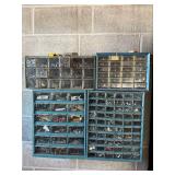 Hardware Storage Cabinet with Clear Plastic Drawers - 4-Unit Set