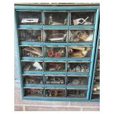 Hardware Storage Cabinet with Clear Plastic Drawers - 4-Unit Set