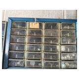 Hardware Storage Cabinet with Clear Plastic Drawers - 4-Unit Set