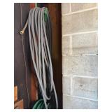 Garden Hoses Gray & Green - 2 White Folding Chairs