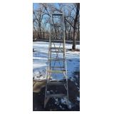 Sears Craftsman 8 ft Aluminum Step Ladder - A-Frame, 5 ft 9 in Standing Level