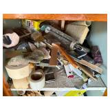 Assorted Painting Tools & Supplies - Tape, Rollers, Sanding Pads, Brushes