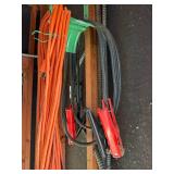 Orange Extension Cords - Heavy-Duty Electrical Cables with Clips