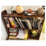 Shelving Unit w Books & Decor Inc Betty Crocker New Picture Cook Book & The Joy of Cooking - Vintage Cookbooks & Wine Guide 2004