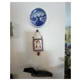 Assorted Wall Decor Bundle: Welcome Sign, Denmark Plate, Crosses & Spoons, Heart Hangings
