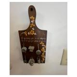 Assorted Wall Decor Bundle: Welcome Sign, Denmark Plate, Crosses & Spoons, Heart Hangings