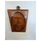 Assorted Wall Decor Bundle: Welcome Sign, Denmark Plate, Crosses & Spoons, Heart Hangings