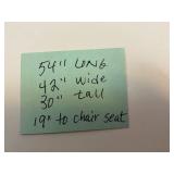 Dark Wood Dining Table Set with 6 Upholstered Chairs and Table Protectors