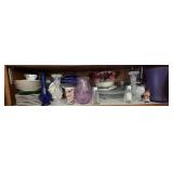 Royal Worcester Blue Bird 3649 Porcelain Figurine & Assorted Glassware Collection