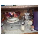 Royal Worcester Blue Bird 3649 Porcelain Figurine & Assorted Glassware Collection