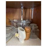 Royal Worcester Blue Bird 3649 Porcelain Figurine & Assorted Glassware Collection