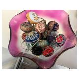 Royal Worcester Blue Bird 3649 Porcelain Figurine & Assorted Glassware Collection