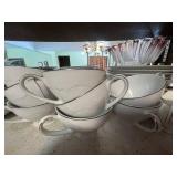 Noritake White Brook Dinnerware Set - Japan Pattern, Plates, Bowls, Cups