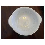 Fenton Compotes & Noritake Japan Dinnerware Set - Assorted Plates, Bowls & Cups with Floral Gold Trim