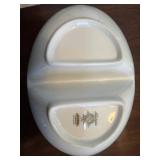 Fenton Compotes & Noritake Japan Dinnerware Set - Assorted Plates, Bowls & Cups with Floral Gold Trim