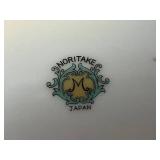 Fenton Compotes & Noritake Japan Dinnerware Set - Assorted Plates, Bowls & Cups with Floral Gold Trim