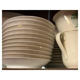 Noritake Japan Porcelain Dinnerware - Floral Gold Rim Plates, Teacups & Turquoise Mugs