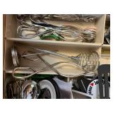 OXO Kitchen Utensils Drawer - Spatulas, Ladles, Spoons, Tongs, Whisk