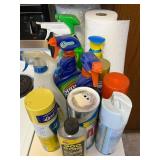 Lysol Disinfectant Spray, Windex Glass Cleaner, Goo Gone & Pledge - Assorted Cleaners quantities unverified