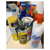 Lysol Disinfectant Spray, Windex Glass Cleaner, Goo Gone & Pledge - Assorted Cleaners quantities unverified