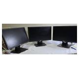 DELL | Three 18.5" monitors w/o cords