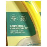 Speedo Kids Surf Gazer Mask Snorkel Set Ages 3-8 Yellow Blue