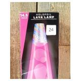 LAVA 14.5" Pinwheel Holographic Foil Novelty Table Lamp