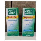 Opti-Free Replenish Multi-Purpose Contact Solution - Enhanced Comfort, 4 fl oz ( set of 2)
