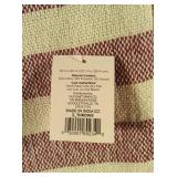 White & Purple Striped Decorative Throw Blanket, 50x60
