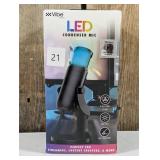 Vibe Sound Gaming Condenser Microphone LED 9 Selectable Color Changing USB