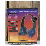 Sentry Light Up Headset Headphones and Boom Mic Gaming