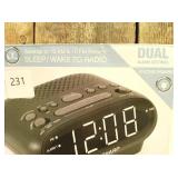 Sharp Digital Dual Alarm Clock with AM/FM Radio