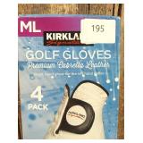 Kirkland Signature Cabretta Leather Right Hand Gloves for Left Hand Golfer